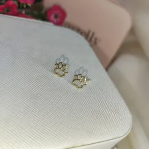 Brinco Patinha Vazado Banhado a Ouro