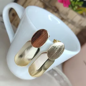 Max Brinco Oval Chapinha Liso Banhado a Ouro
