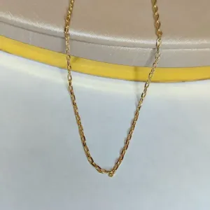 Corrente Cartier Fina Banhado a Ouro