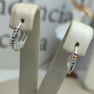 Argola Zirconia Color