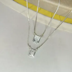 Escapulário o Senhor é meu Pastor Banhado a Prata