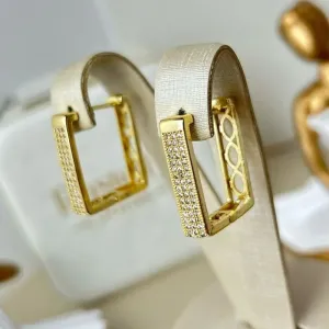 Argola Laisla Banhado a Ouro