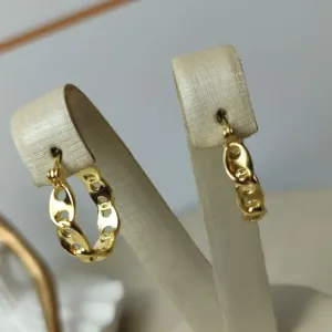 Argola Tânia Banhado a Ouro