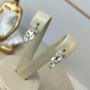Argola Tânia Banhado Prata