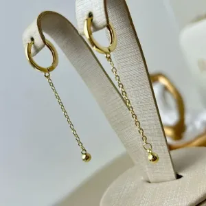 Argola Tiana Banhado a Ouro