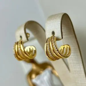 Brinco Alany  Banhado a Ouro