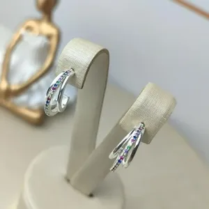 Brinco Elisângela Color Banhado a Prata