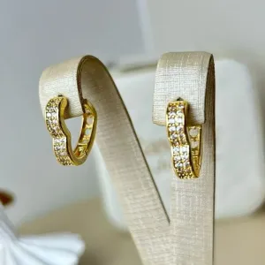 Argola Coração Cravejado G