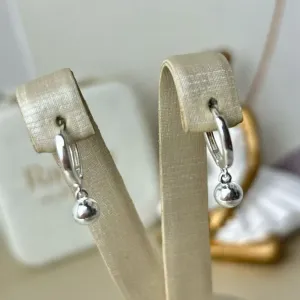 Argola Simples Banhado a Prata