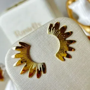Brinco Spike Banhado a Ouro