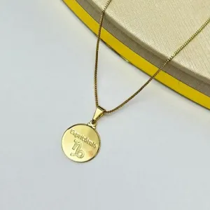 Colar Signo Capricórnio Banhado a Ouro