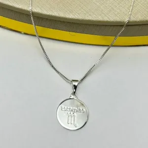 Colar Signo Escorpião Banhado a Prata