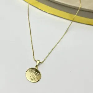 Colar Signo Virgem Banhado a Ouro