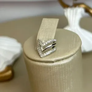 Piercing Fake Triangular Cristal