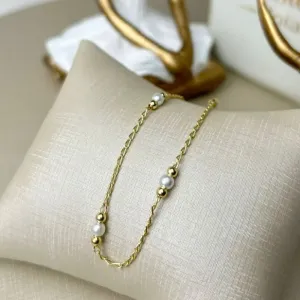 Tornozeleira Com Pérolas