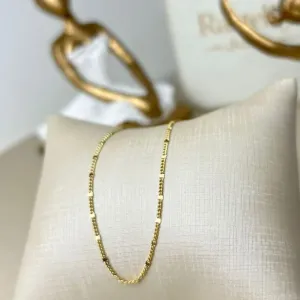 Tornozeleira Fina Banhada a Ouro