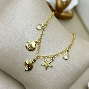 Tornozeleira Golfinho Estrela Concha