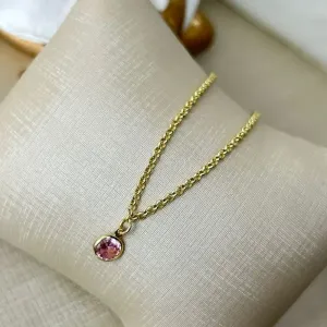 Tornozeleira Zirconia Rosa