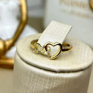 Anel Infinito com Coração