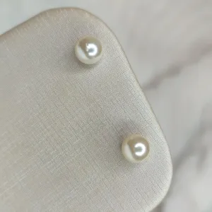 Brinco Pérola Médio Banhado a Ouro