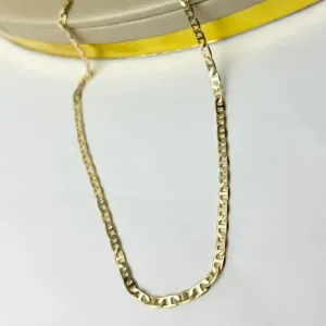 Corrente Masculina Piastrine Banhada a Ouro