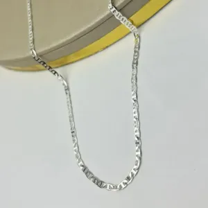 Corrente Masculina Piastrine Banhada a Prata