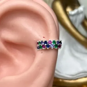 Piercing Fake Cruzado Color