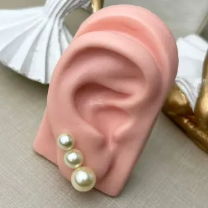 Trio Pérola Banhado a Prata