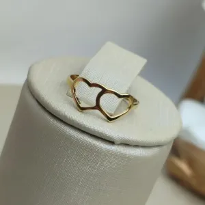 Anel Ilza Banhado a Ouro