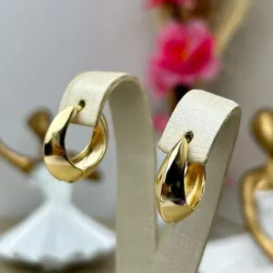 Argola Classy Banhado a Ouro