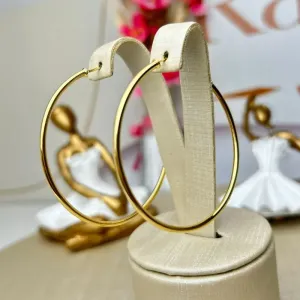 Brinco Africano Boleado Banhado a Ouro