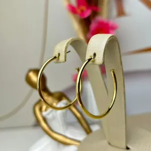 Brinco Africano Boleado Banhado a Ouro