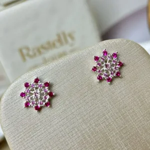 Brinco Carrossel De Zirconia Rosa