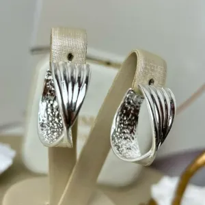 Brinco Grande Geni Banhado a Prata