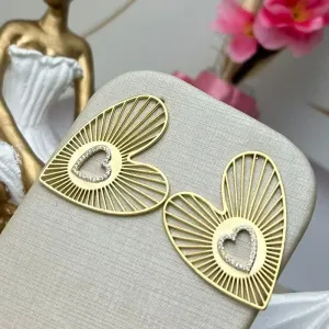 Brinco Nivea Banhado a Ouro