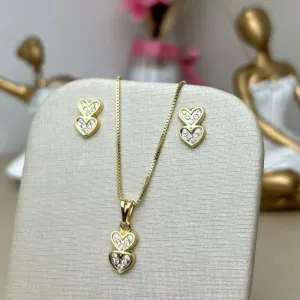 Conjunto Amor Banhado a Ouro