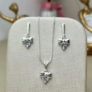 Conjunto Ana Bela  Banhado a Prata