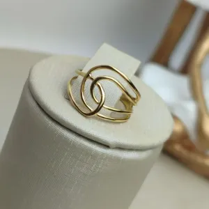 Anel Marília Banhado a Ouro