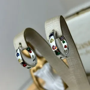 Argola Com Corações Coloridos