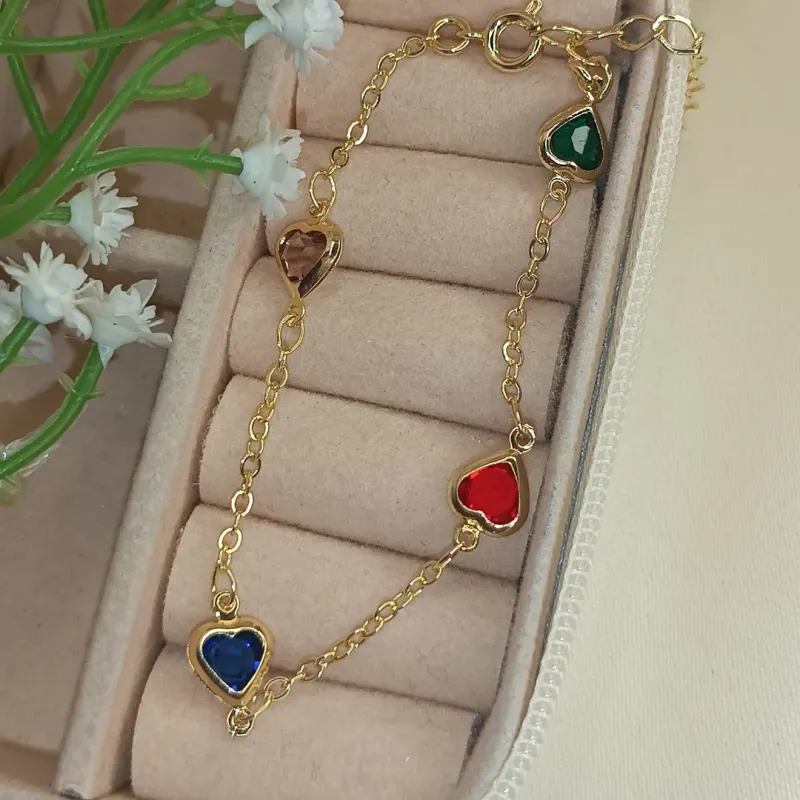 pulseira Corações Color