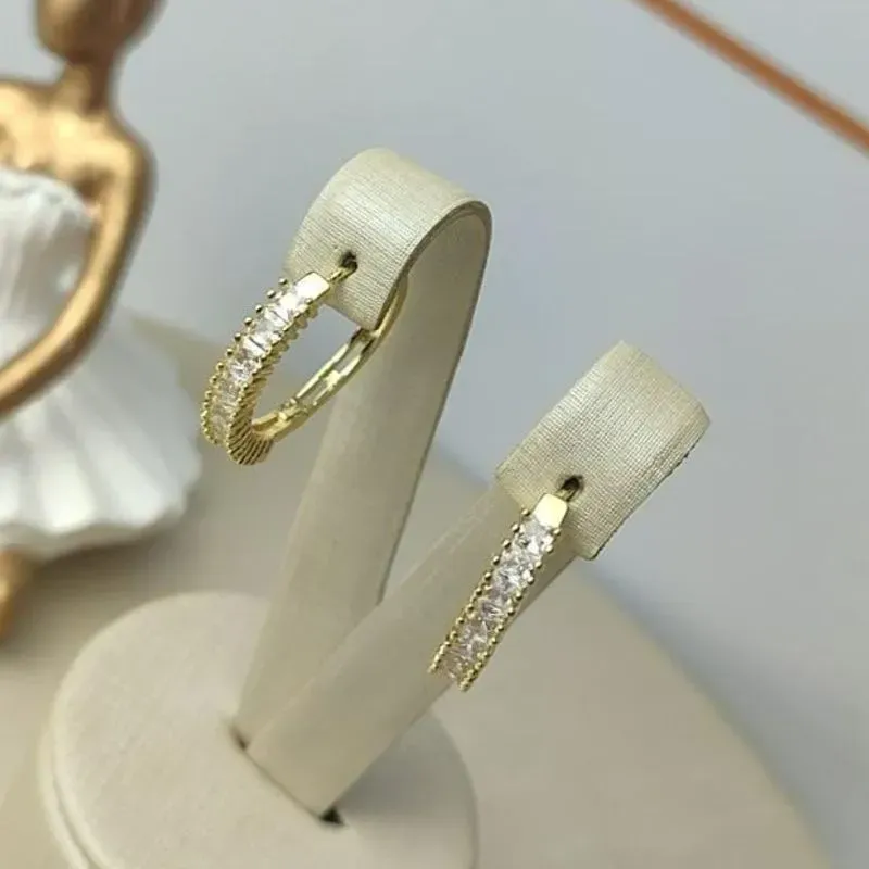 Argola Elenita Banhado a Ouro