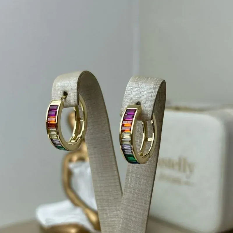 Argola Zircônia Judite Color