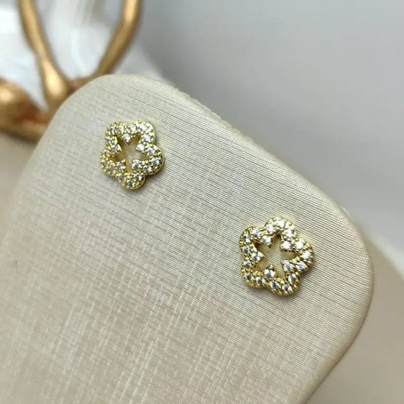 Brinco Estrela  com Zirconia