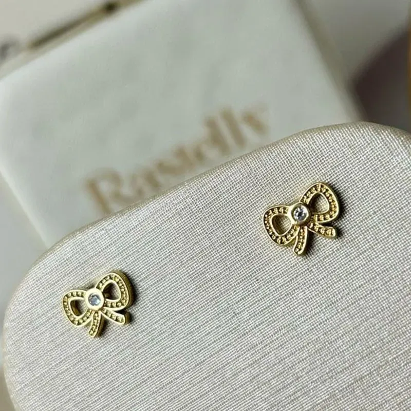 Brinco Laço Banhado a Ouro