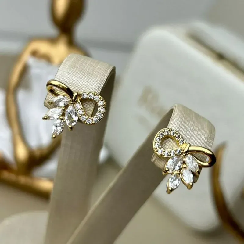 Brinco Laço Cravejado