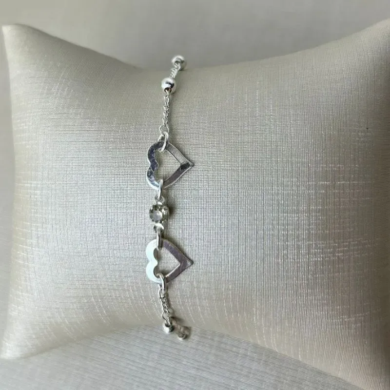 Pulseira 2 Corações
