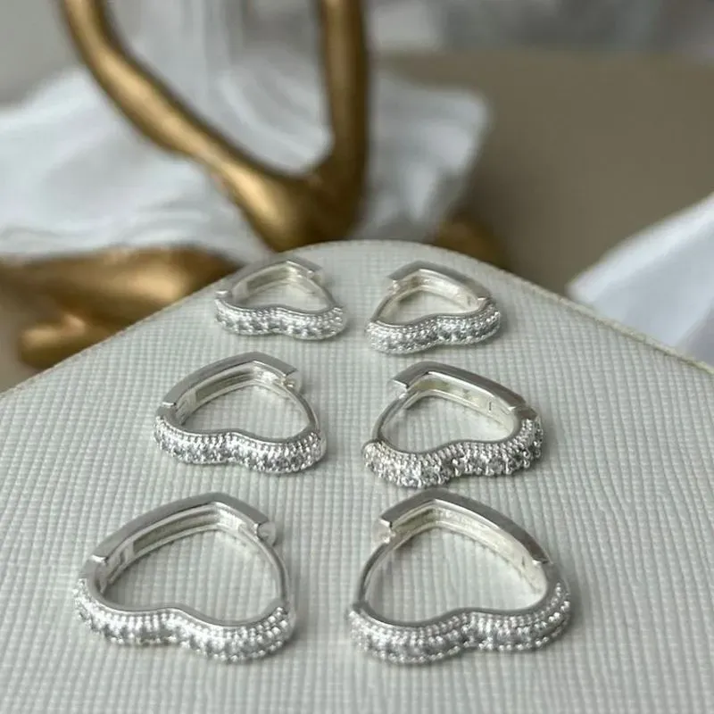 Trio Argola  Coração Cravejado