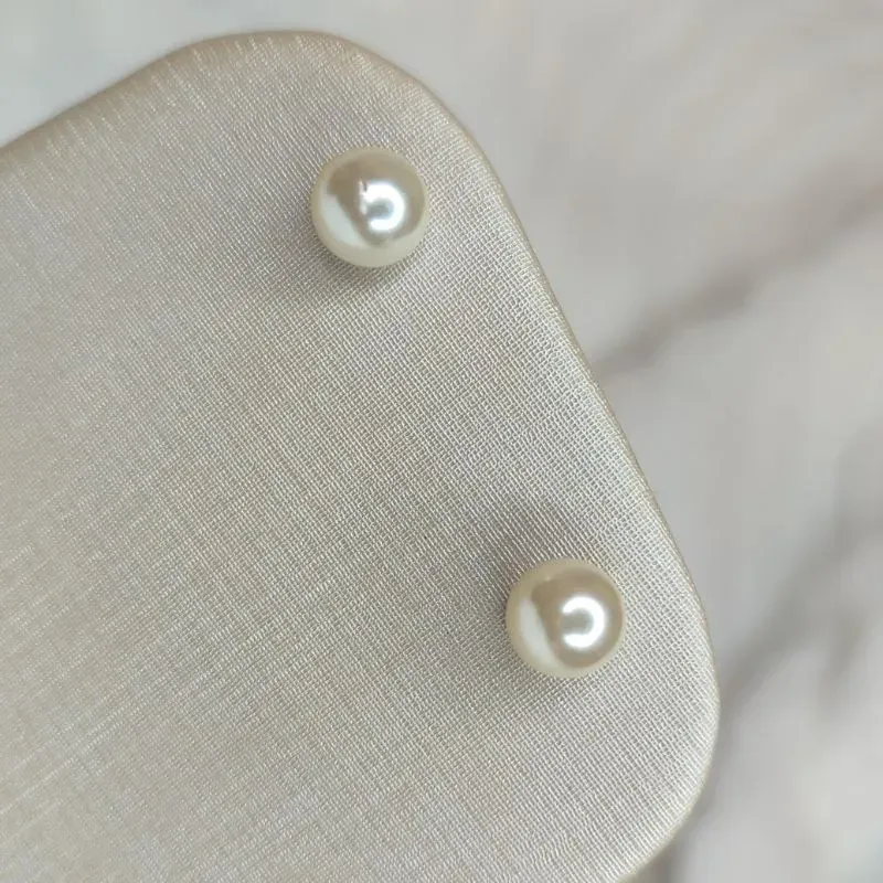 Brinco Pérola Médio Banhado a Ouro