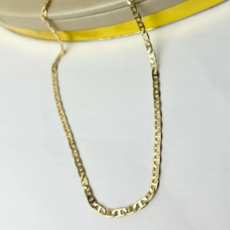 Corrente Masculina Piastrine Banhada a Ouro