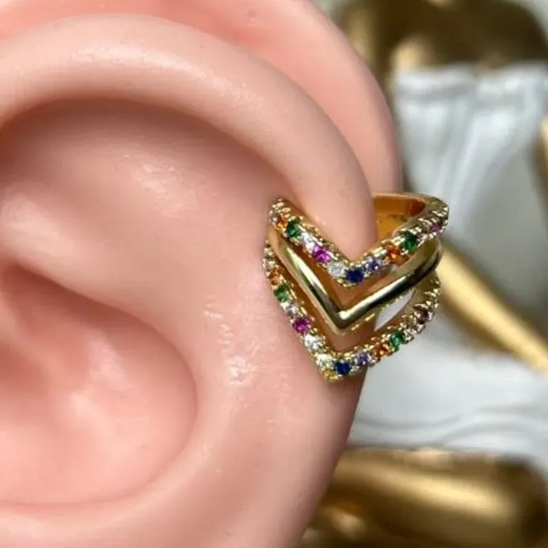 Piercing Fake Triangular Color